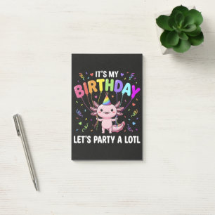 Es ist mein Geburtstag, lasst uns eine Menge feier Post-it Klebezettel