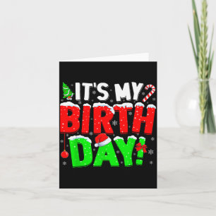Es ist mein Geburtstag Lustiger Weihnachten Pyjama Karte