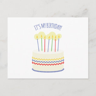 Es ist mein Geburtstag Postkarte