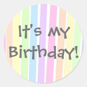 Es ist mein Geburtstag! Runder Aufkleber