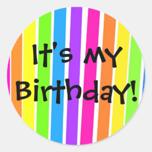 Es ist mein Geburtstag! Runder Aufkleber