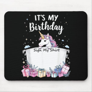 Es ist mein Geburtstag Schild Mein T-Shirt Novelty Mousepad
