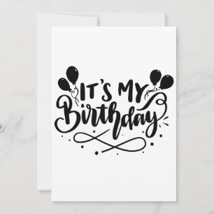 Es ist mein Geburtstag Script Design - Whimsical B Einladung