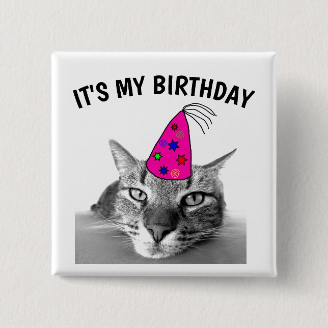 ES IST MEIN GEBURTSTAG, TABBBY-KABEL BUTTON (Vorderseite)