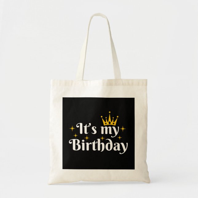 Es ist mein Geburtstag Tragetasche (Vorne)
