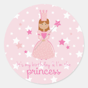 Es ist mein Geburtstag u. bin ich die Prinzessin Runder Aufkleber