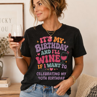 Es ist mein Geburtstag und ich werde Wein trinken, Tri-Blend Shirt