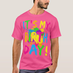 Es ist mein Geburtstags-Glow-Party-80er-Kostüm ret T-Shirt