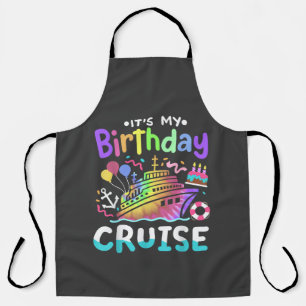 Es ist mein Geburtstags-Kreuzfahrt-Tie-Dye-Urlaubs Schürze