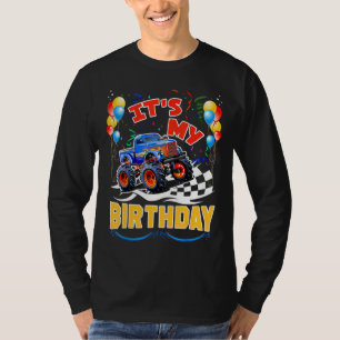 Es ist mein Geburtstagsjunges Monster Truck Car Pa T-Shirt