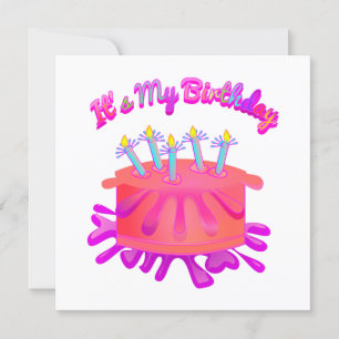 Es ist mein Geburtstagskuchen-Einladung Einladung