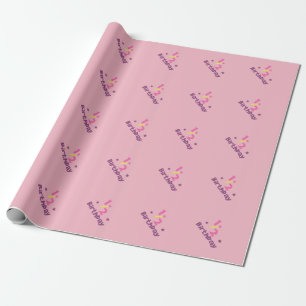 Es ist mein halbes Geburtstags-Packpapier Geschenkpapier