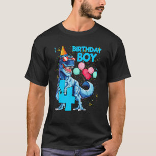 Es ist mein vierter Geburtstag Junge Dinosaurier G T-Shirt