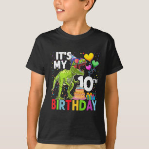 Es ist mein zehnter Geburtstag Dinosaurier T - Rex T-Shirt