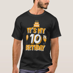 Es ist meine 10. Geburtstagsfeier für ihn oder sie T-Shirt