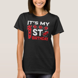Es ist meine 1. Geburtstagssüße Niedliche Ladybug T-Shirt