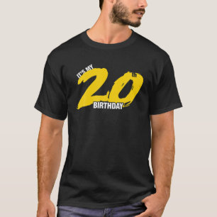 Es ist meine 20. Geburtstagsfeier zum Grafikdesign T-Shirt