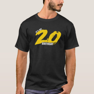 Es ist meine 20. Geburtstagsfeier zum Grafikdesign T-Shirt