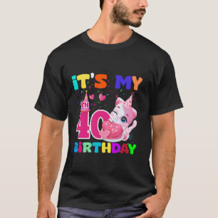 Es ist meine 40. Geburtstagskatze Niedliche Katze T-Shirt