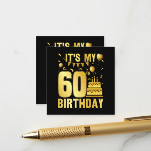 Es ist meine 60. Party Begleitkarte