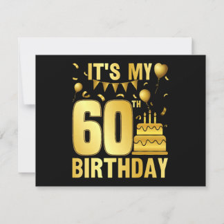 Es ist meine 60. Party Einladung