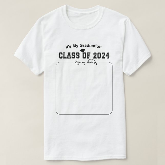 Es ist meine Abschluss-Klasse von 2024 Mein Shirt  (Design vorne)
