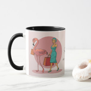 Es ist meine Aufgabe, Pink Flamingo zu kaufen Tasse