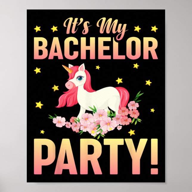Es ist meine Bachelor Party Hochzeit Trauzeuge Fun Poster (Vorne)