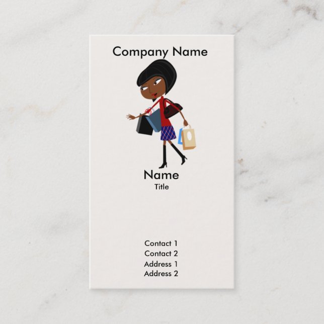 Es ist meine Bag-Visitenkarte Visitenkarte (Vorderseite)