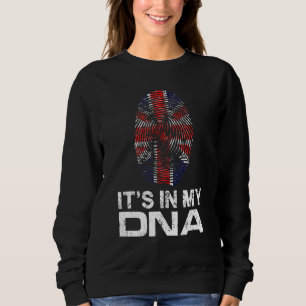 ES IST MEINE DNA IN Nationaler Stolz Fingerabdruck Sweatshirt