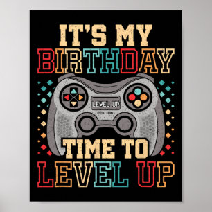 Es ist meine Geburtstagszeit, Videospiele zu verbe Poster