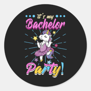 Es ist meine Junggesellenparty Bräutigam Runder Aufkleber