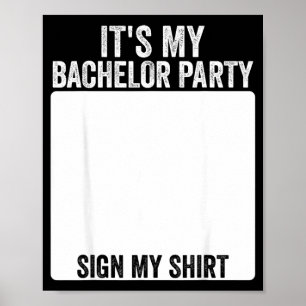 Es ist meine Junggesellenparty Lustiges Hochzeitsp Poster