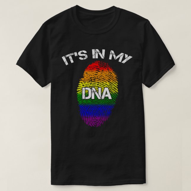 Es ist meine Regenbogen-Farben DNS lustigen T-Shirt (Design vorne)