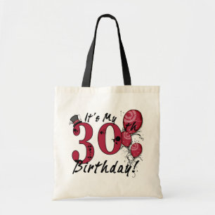 Es ist meine Sitzkissenballontasche zum 30. Geburt Tragetasche