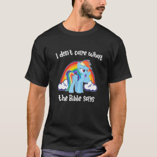 Es ist mir egal, was die Bibel sagt: Regenbogen-Ei T-Shirt