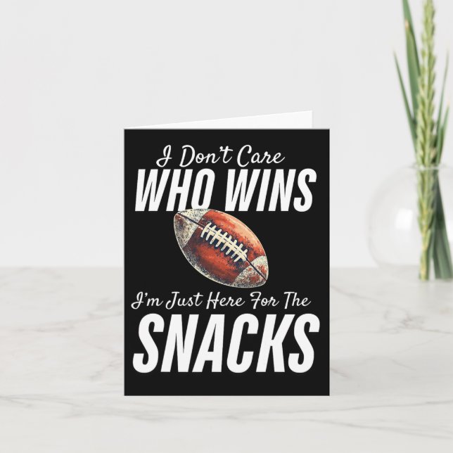 Es ist mir egal, wer gewinnt. Ich bin nur für die Karte (Vorderseite)