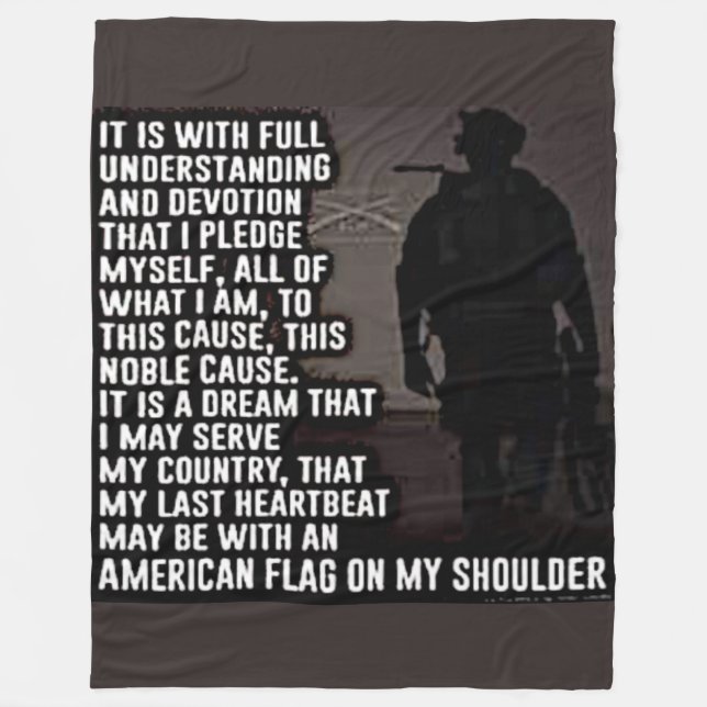 ES IST MIT VOLLSTÄNDIGEM VERSTÄNDNIS FLEECEDECKE (Vorderseite)