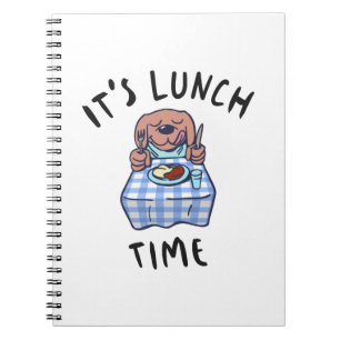 Es ist Mittagszeit Notizblock