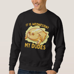 Es ist Mittwoch, meine Typen klassischer Frosch- Sweatshirt