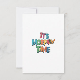 "Es ist Morphin' Time" Dankeskarte