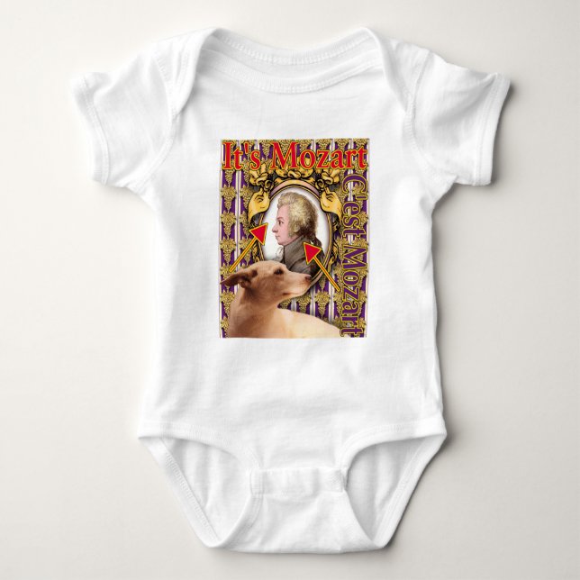 Es ist Mozart Baby Strampler (Vorderseite)