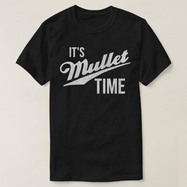 Es ist Mullet Time, Funny Redneck Mullet Premium T-Shirt (Design vorne)