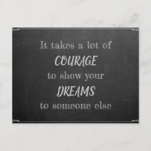 Es ist Mut Postkarte