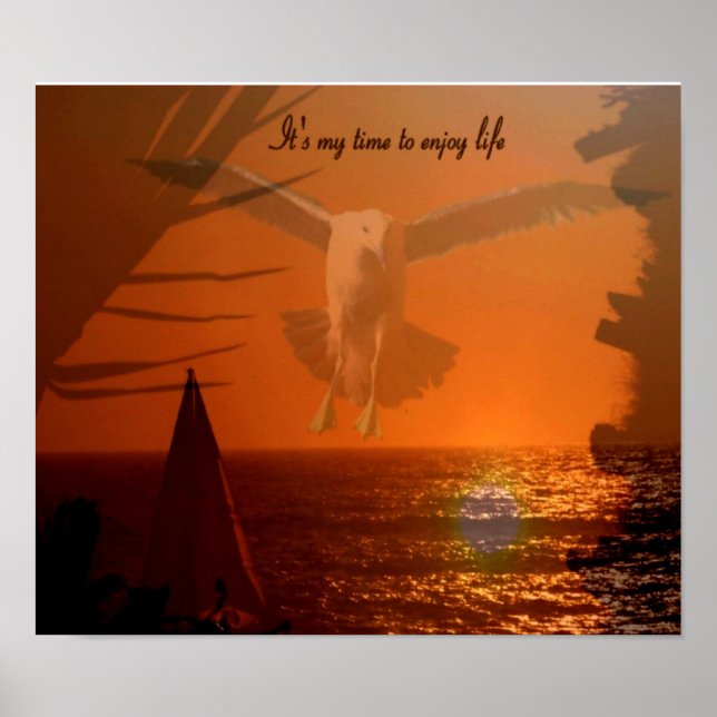 Es ist My Time_ Poster_by Elenne Boothe Poster (Vorne)