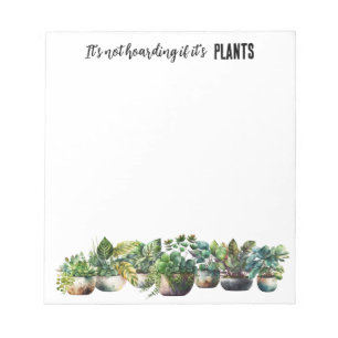 Es ist nicht abschreckend, wenn es Pflanze sind Notizblock