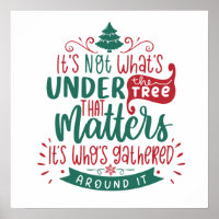 Es ist nicht das, was unter dem Baum zählt