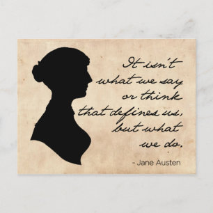 Es ist nicht das, was wir sagen oder denken postkarte