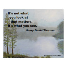 ES IST NICHT DAS, WAS Y0U AN THOREAU POSTER SCHAUT