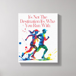 Es ist nicht das Ziel, es ist das, mit dem Sie ren Leinwanddruck